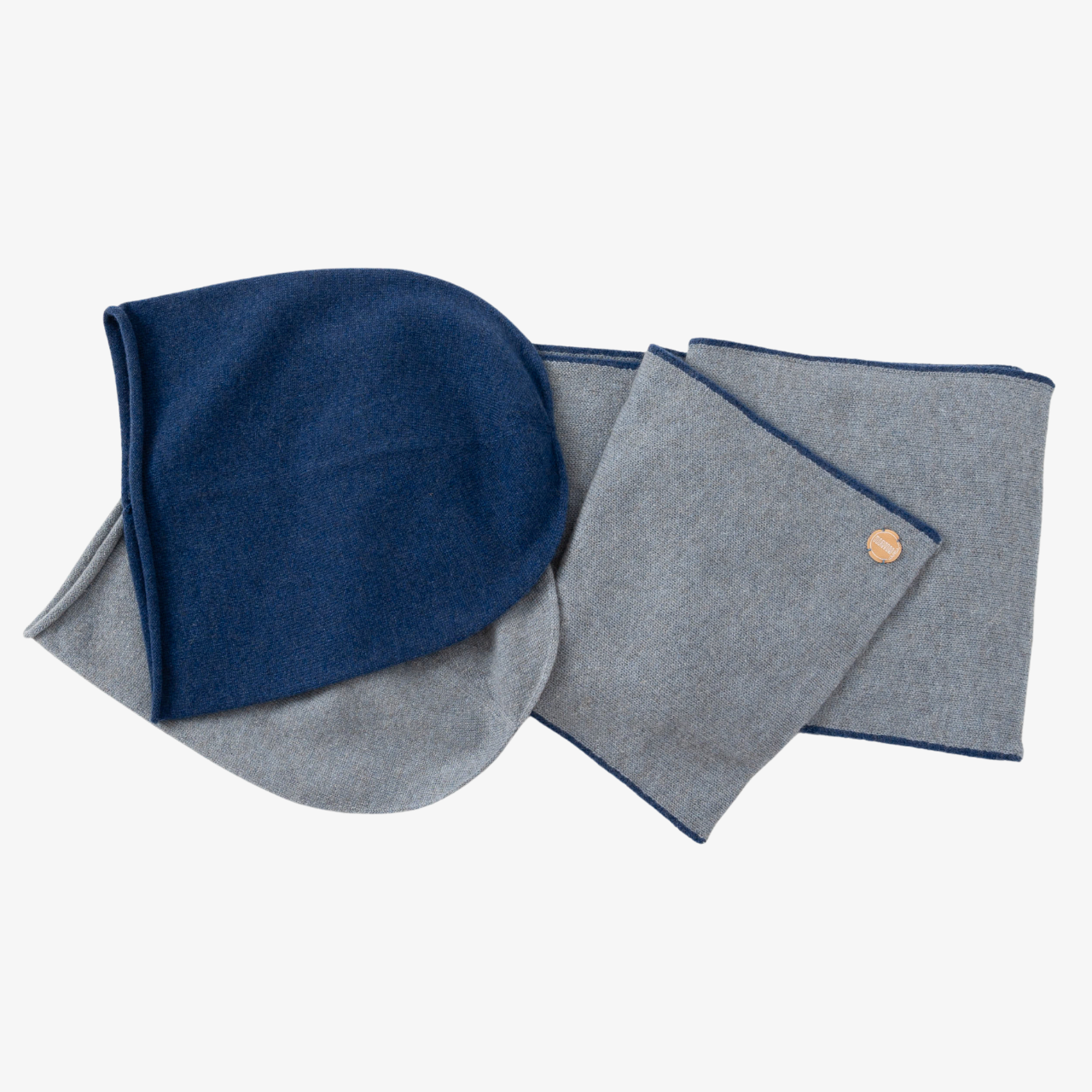 2 Beanies 1 Scarf Oceania and Classic Blue Set.