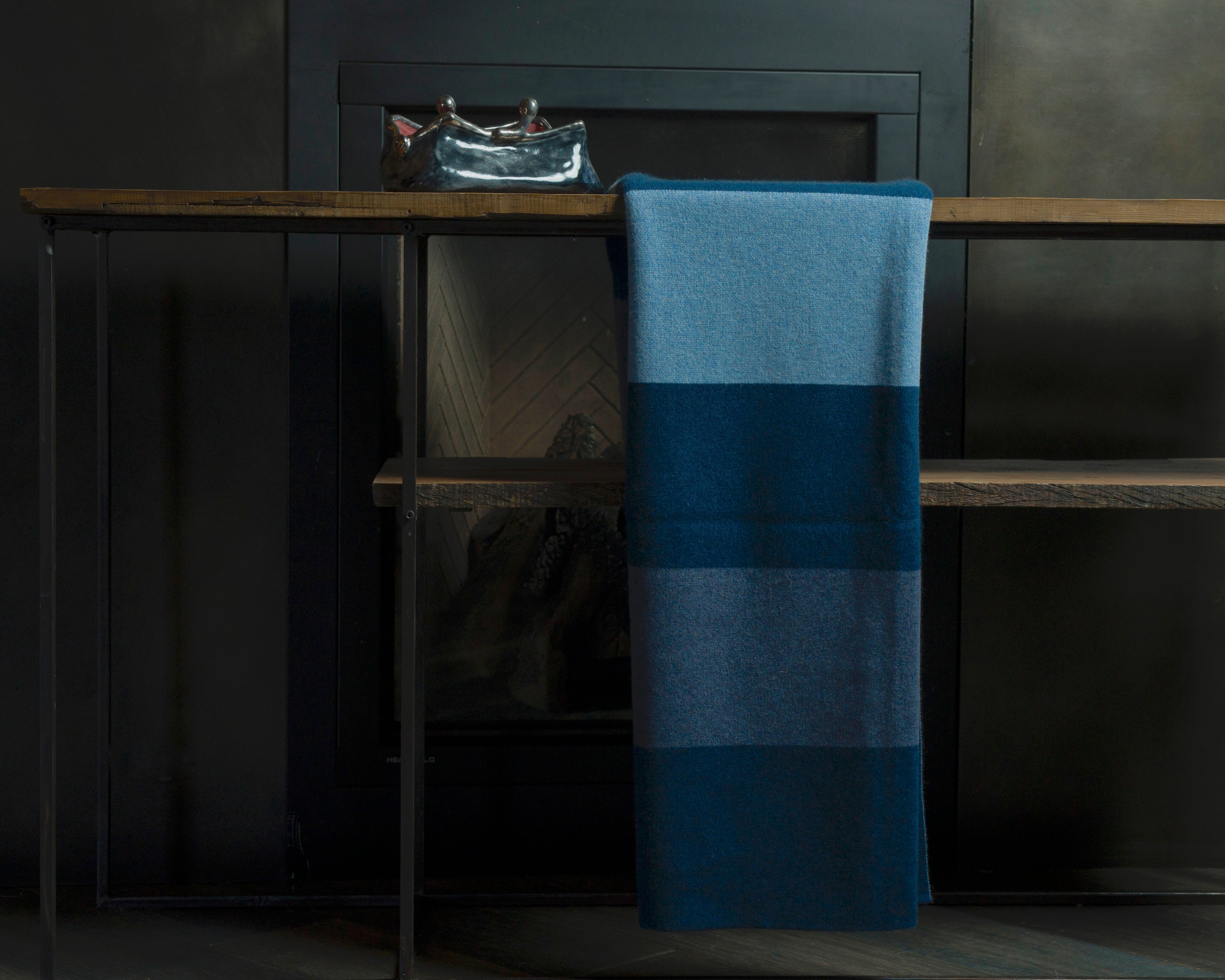 Color Field - Denim & Pale Blue on Dark Denim