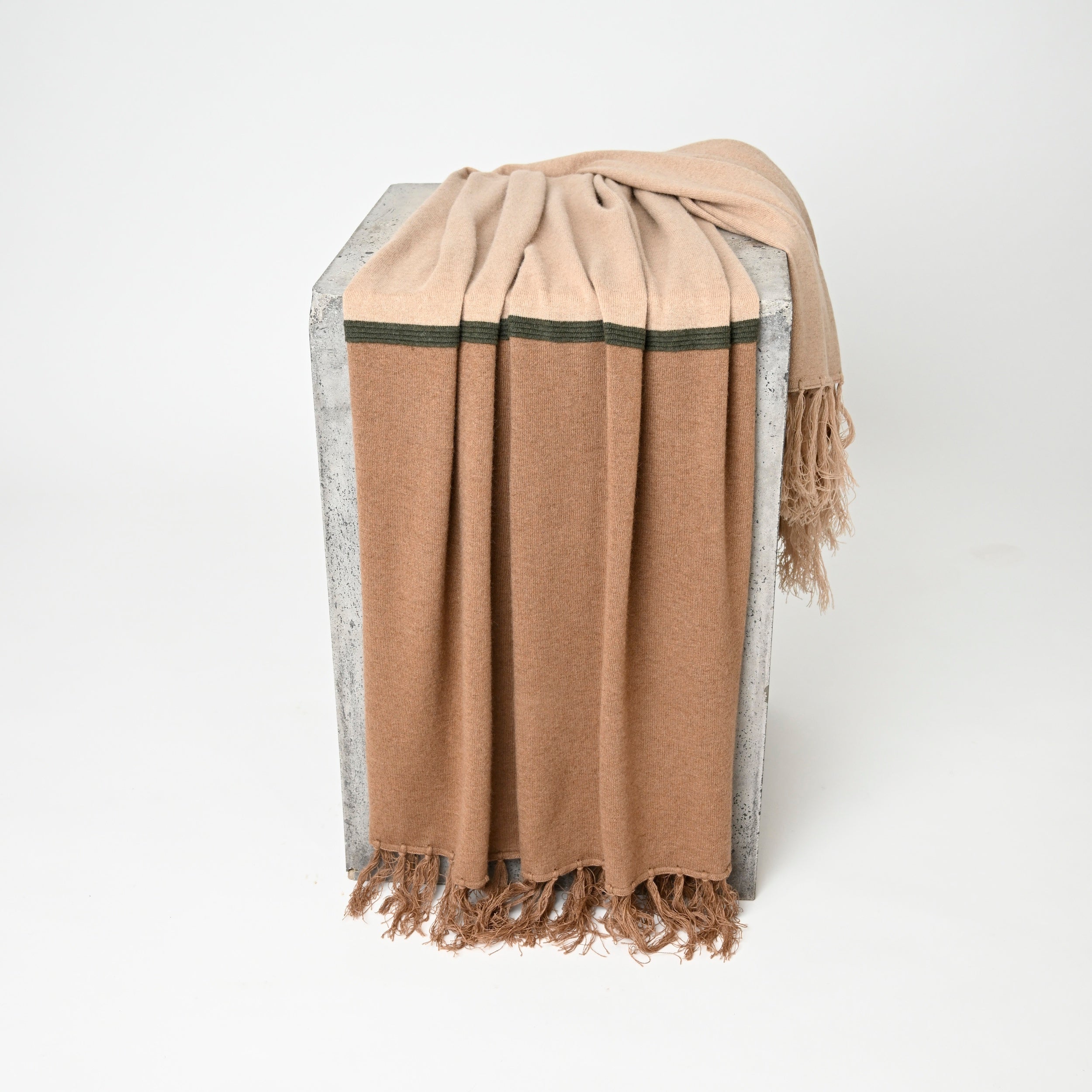 The Horizon Camel Throw - Army Green