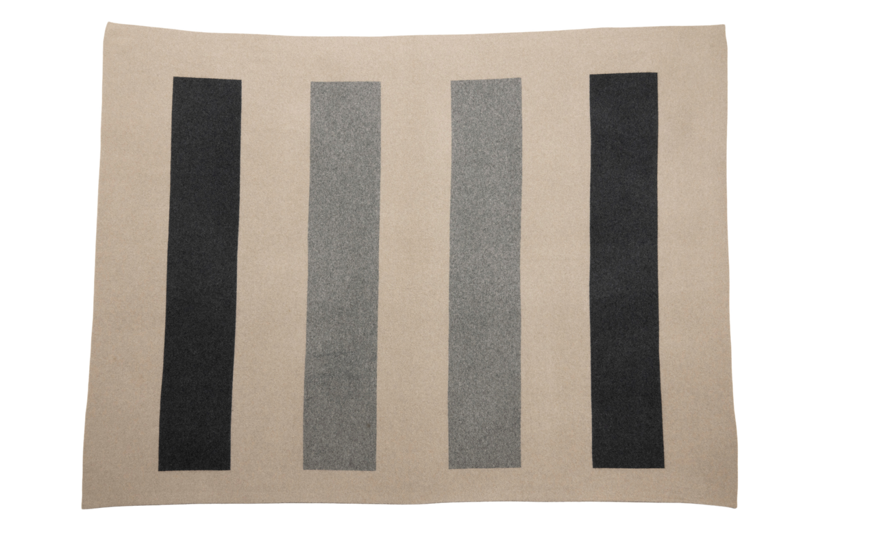 Color Field - Charcoal Grey & Stone Grey on Sand