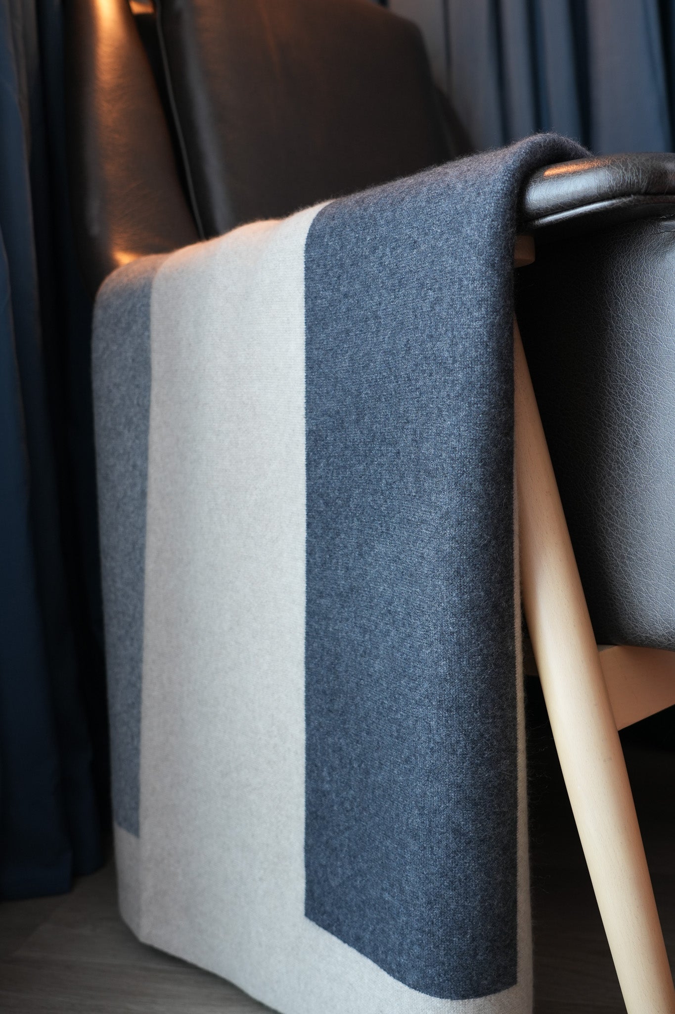 Color Field - Charcoal Grey & Stone Grey on Sand