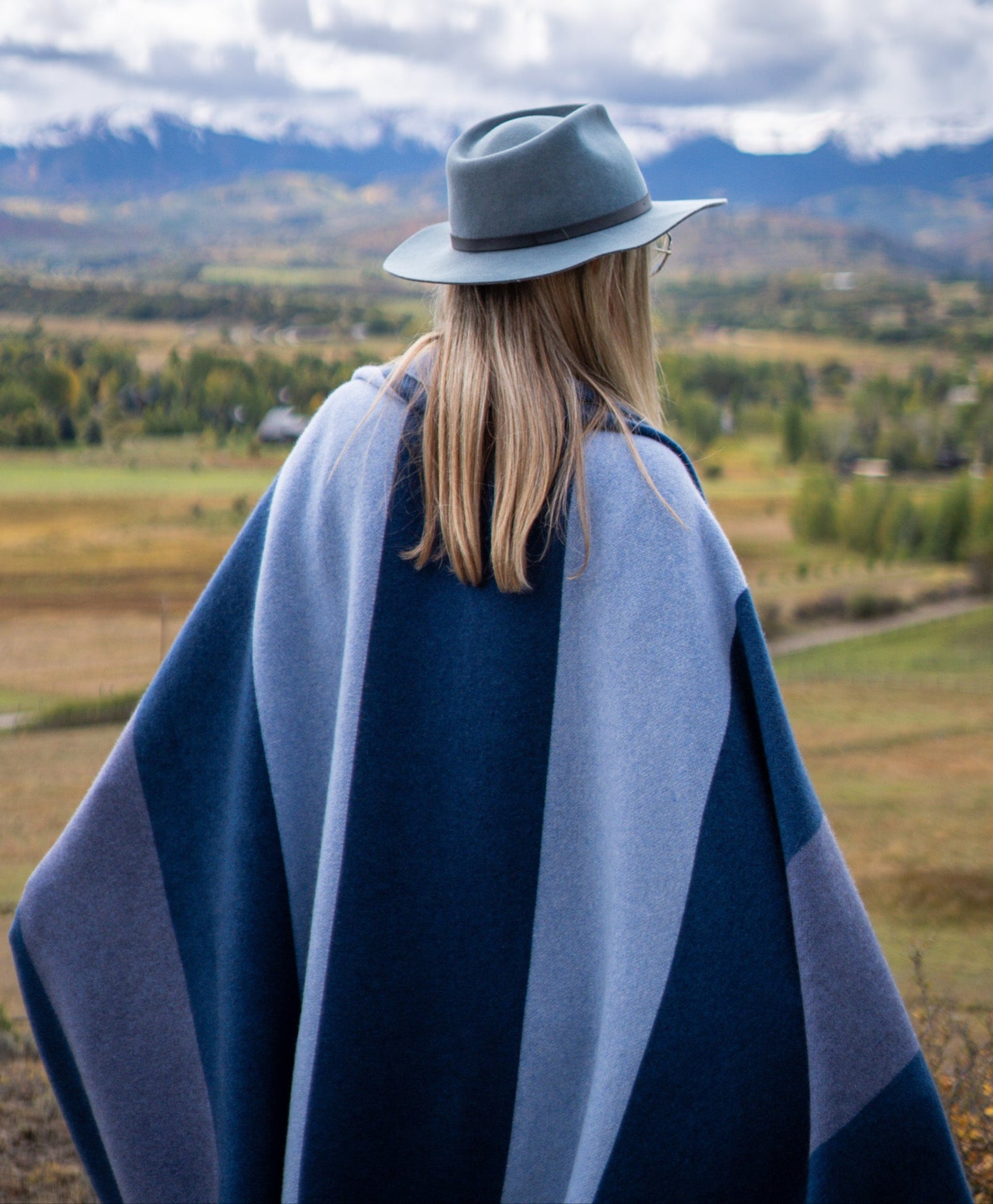 Color Field - Denim & Pale Blue on Dark Denim