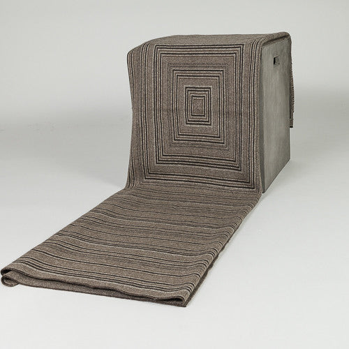Concentric Yak Knit Throw