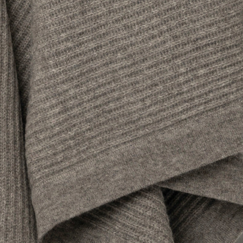 Platinum Yak Fisherman's Knit Throw