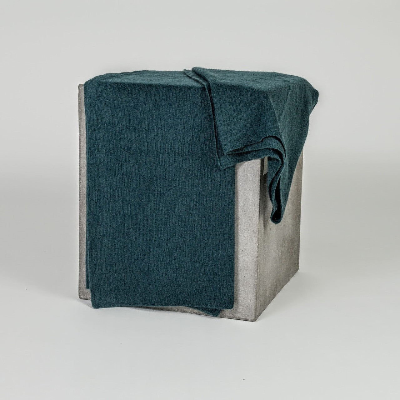 Teal Voyager Cashmere Throw