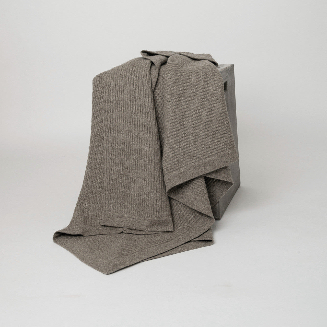Platinum Yak Fisherman's Knit Throw