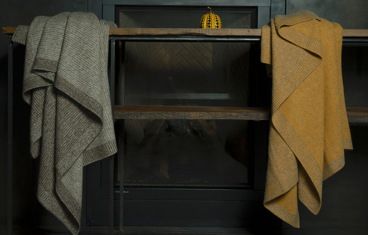 beehive knit throw
