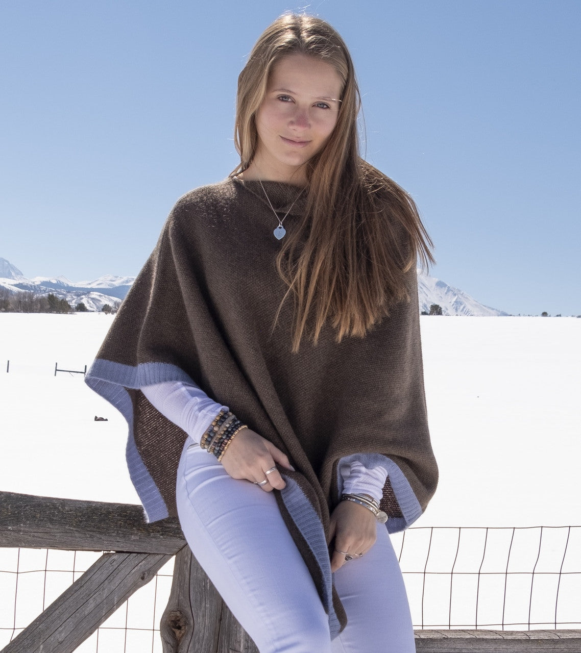 Rice Knit Poncho Collection