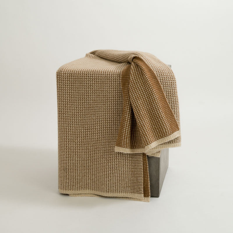 Waffle Knit Cashmere Throws