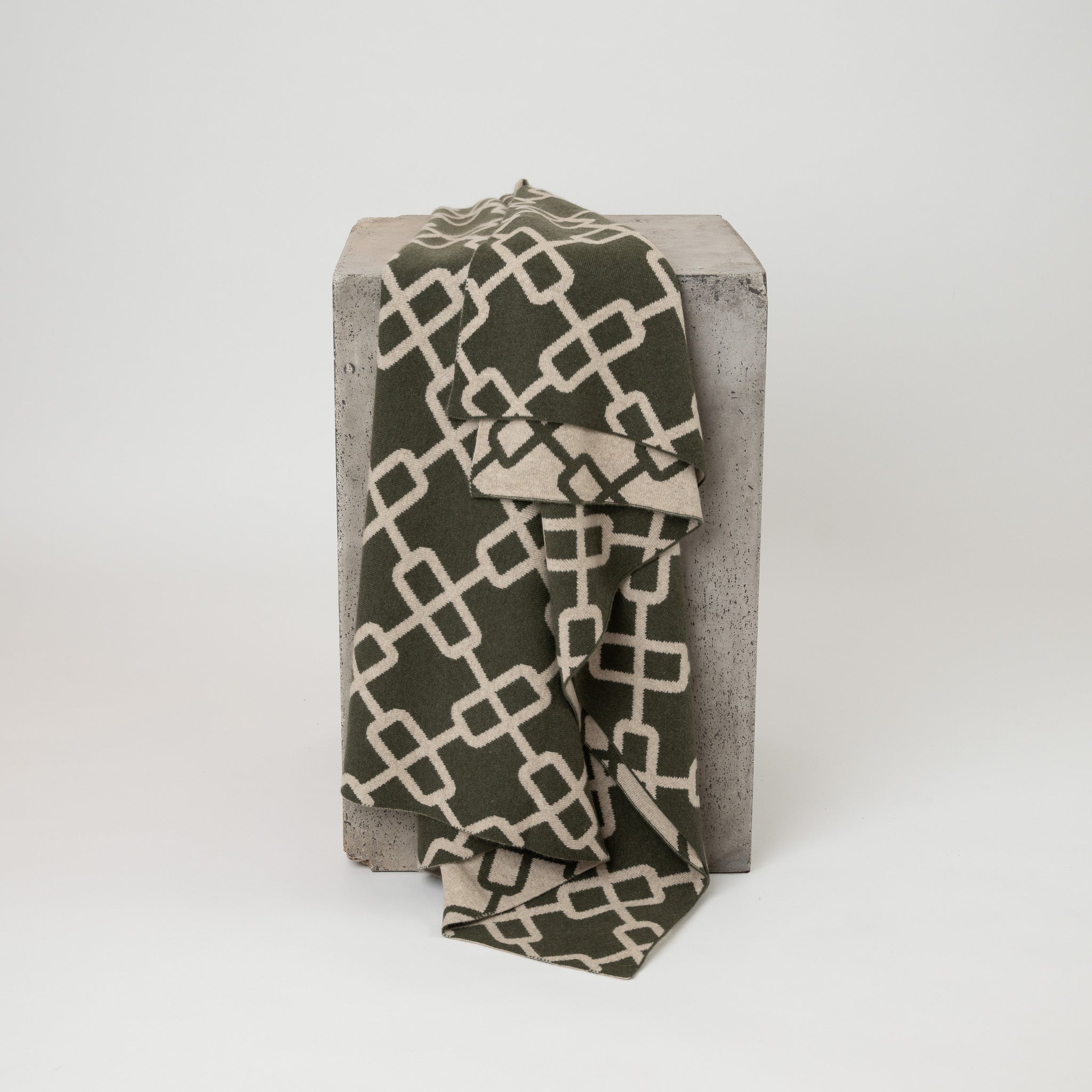 The Hazaar Throw - Army Green & Latte