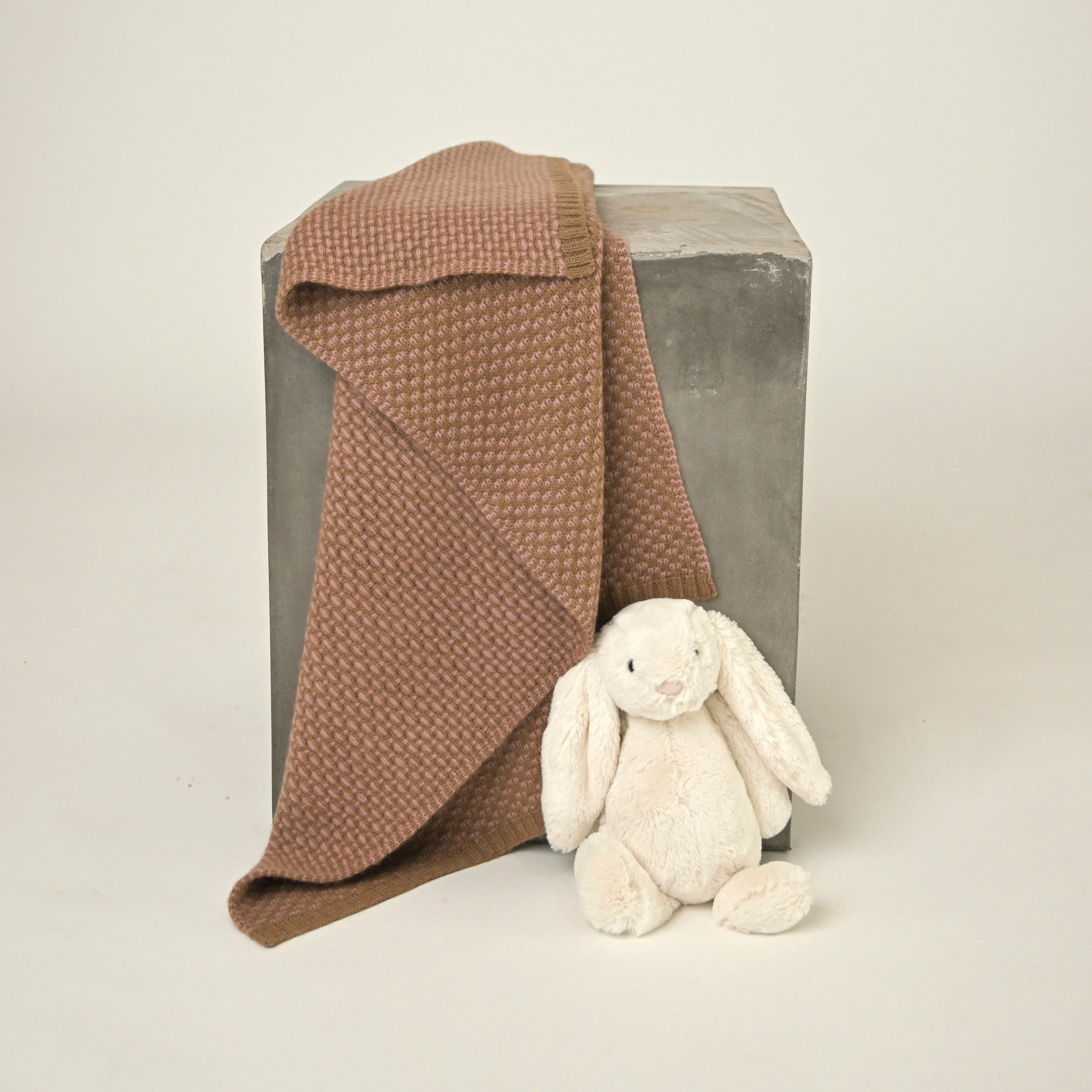 Taiga Baby Blanket - Cashmere Camel Blend