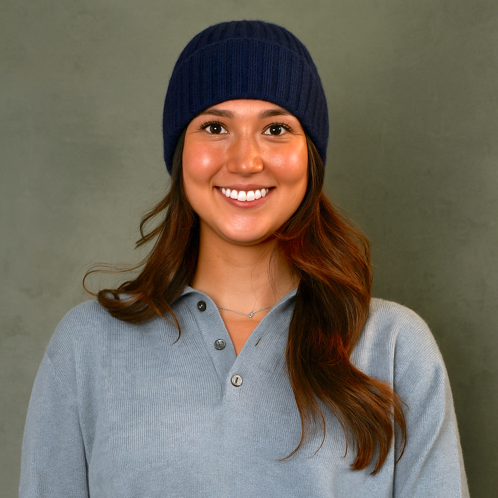 Classic Ribbed Cashmere Beanie