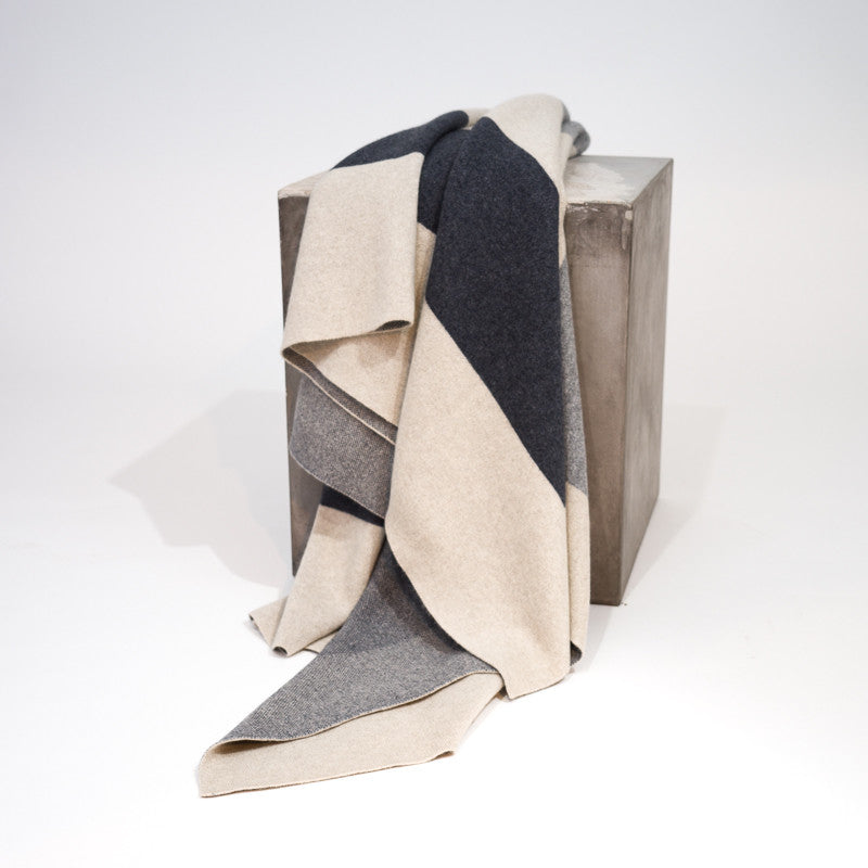 Color Field - Charcoal Grey & Stone Grey on Sand