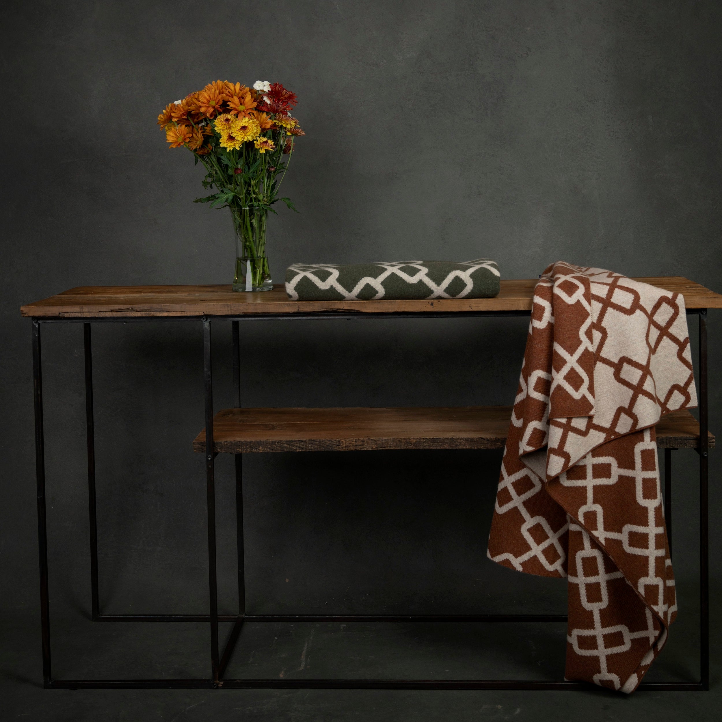 The Hazaar Throw - Fall Brown & Latte
