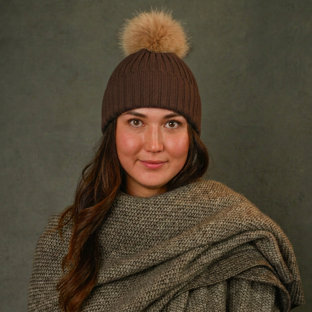 Classic Ribbed Cashmere Beanie