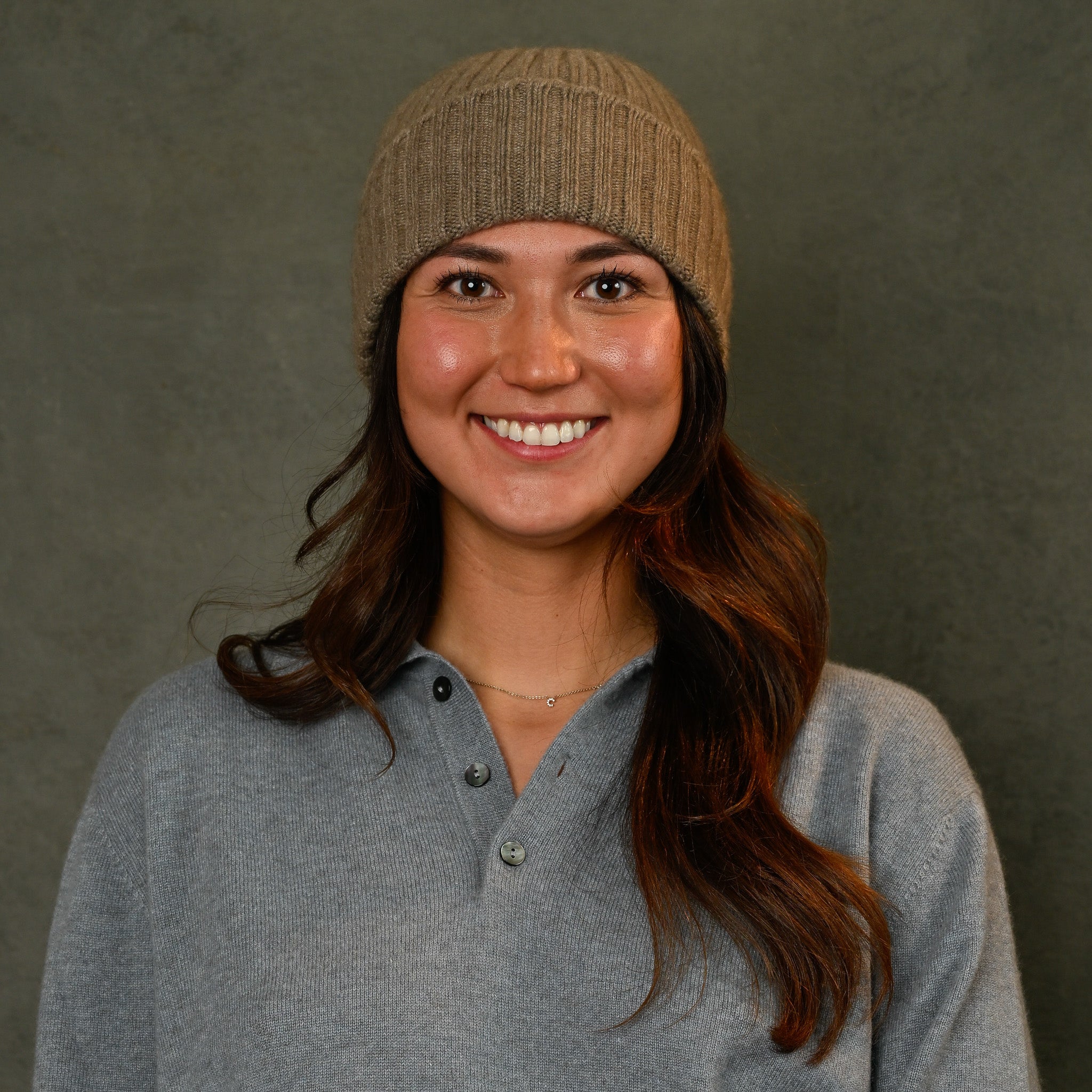 Classic Ribbed Cashmere Beanie