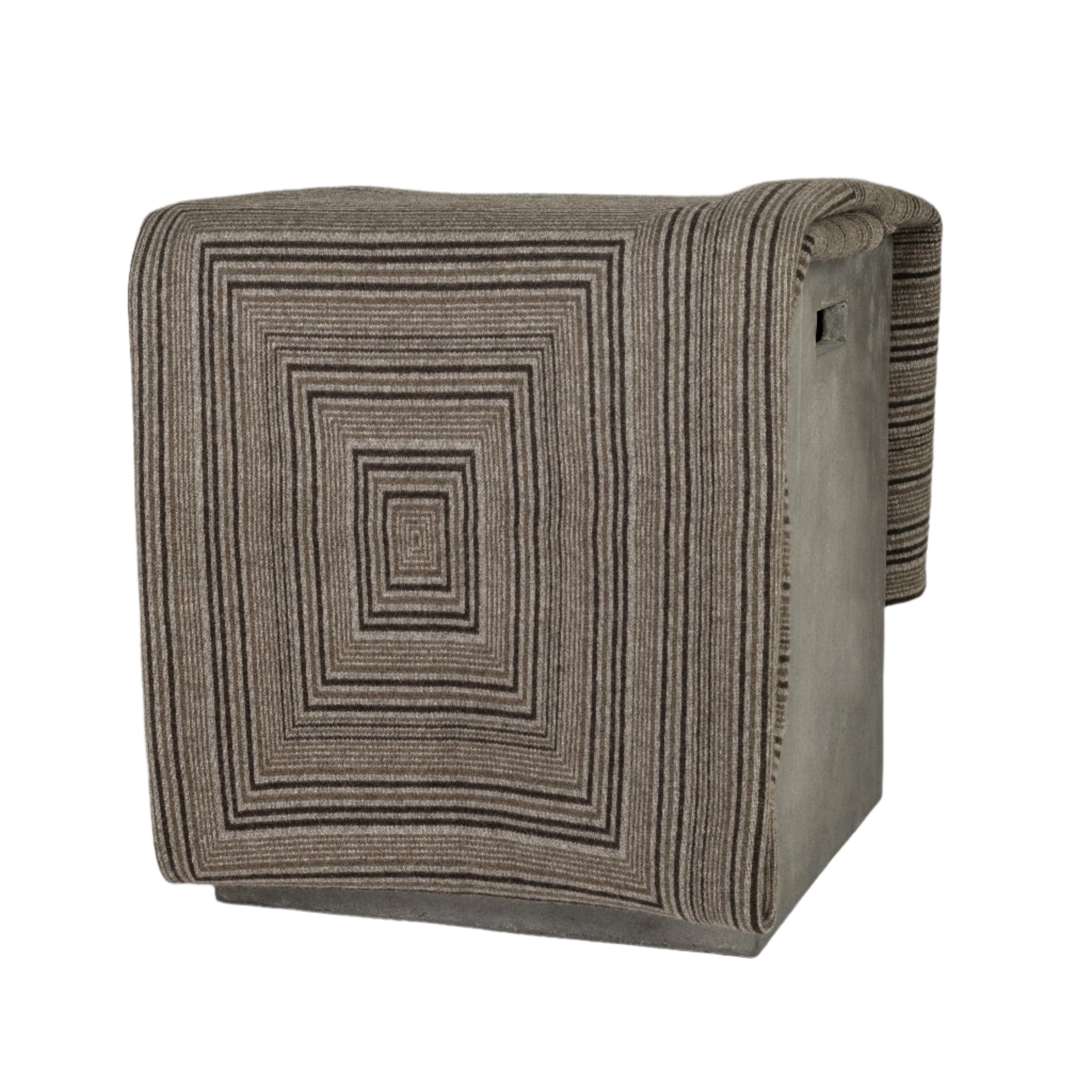 Concentric Yak Knit Throw